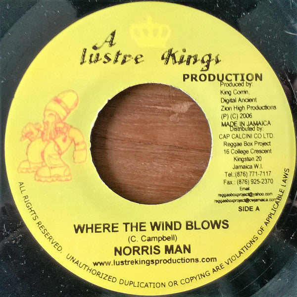 Norrisman : Where The Wind Blows (7", Single)