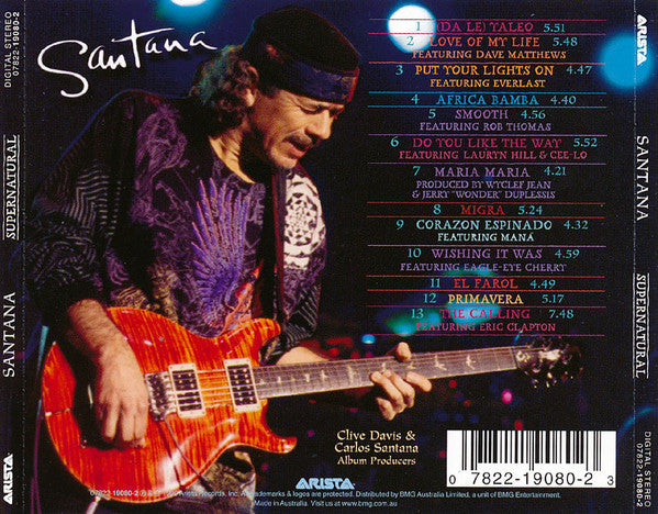 Santana : Supernatural (CD, Album, SSD)