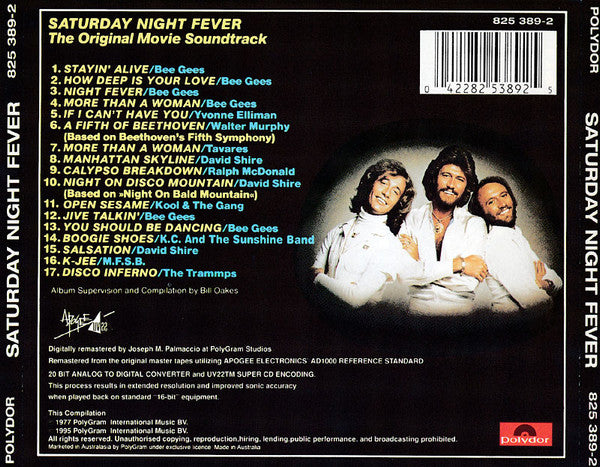 Various : Saturday Night Fever (The Original Movie Sound Track) (CD, Album, Comp, RE, RM)