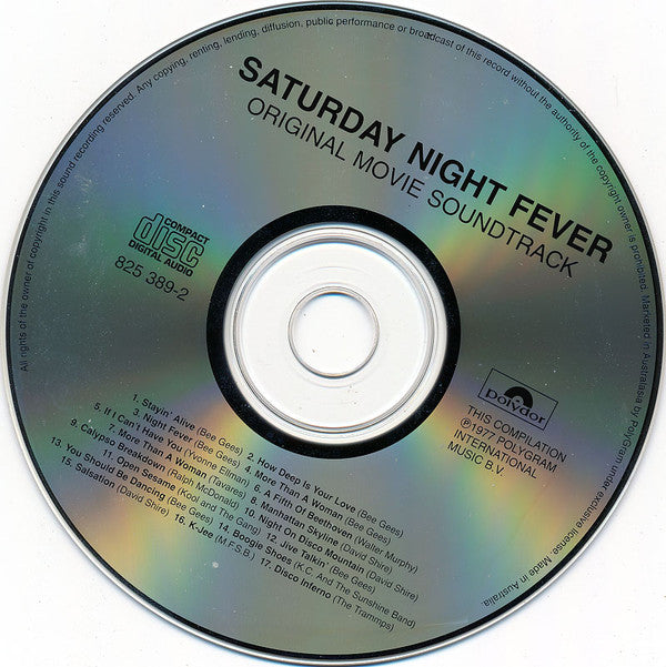 Various : Saturday Night Fever (The Original Movie Sound Track) (CD, Album, Comp, RE, RM)