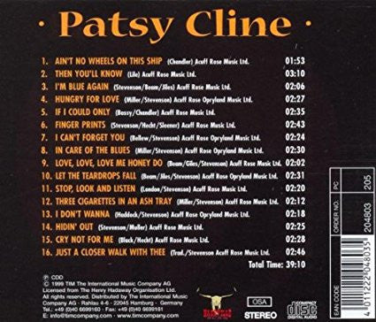 Patsy Cline : Ain't No Wheels On This Ship (CD, Album, Comp)