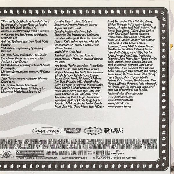 Josie And The Pussycats : Josie And The Pussycats - Music From The Motion Picture (CD, Album)