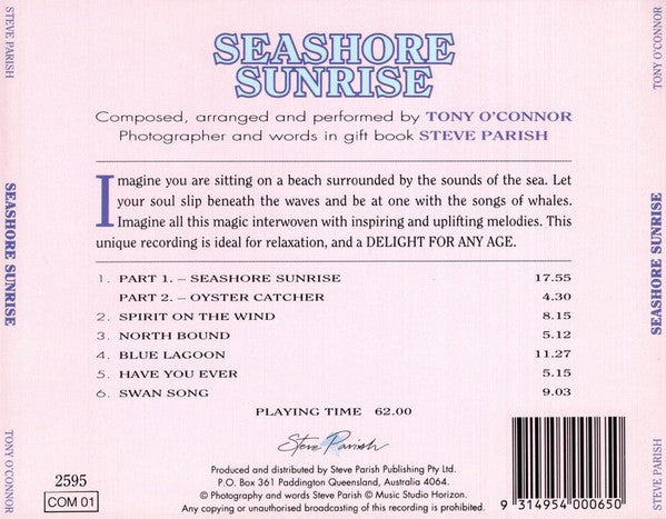 Tony O'Connor (2) : Seashore Sunrise (CD, Album, P/Mixed)