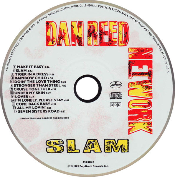 Dan Reed Network : Slam (CD, Album)