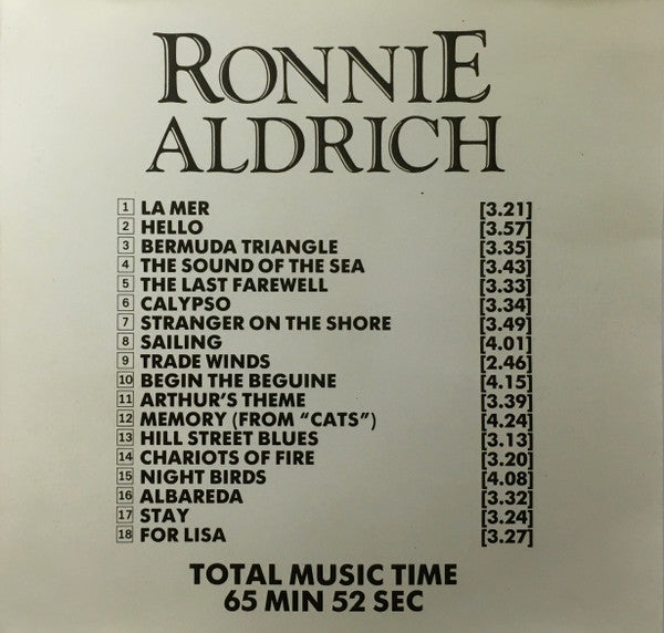 Ronnie Aldrich : Ronnie Aldrich, His Piano And Orchestra (CD, Comp)