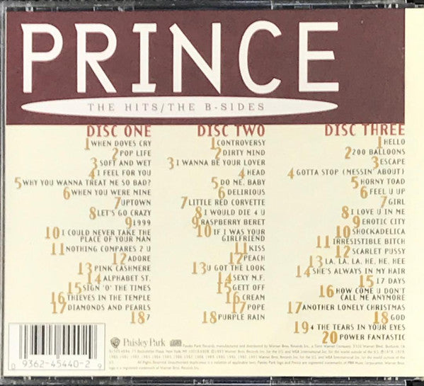 Prince : The Hits / The B-Sides (3xCD, Comp)
