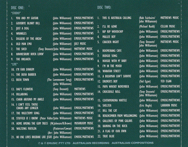 John Williamson : True Blue: The Very Best Of 25 Years (2xCD, Comp)
