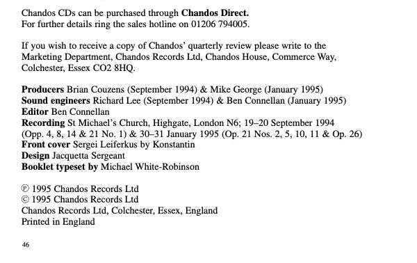 Sergei Vasilyevich Rachmaninoff - Sergei Leiferkus, Howard Shelley : Songs (CD, Album)