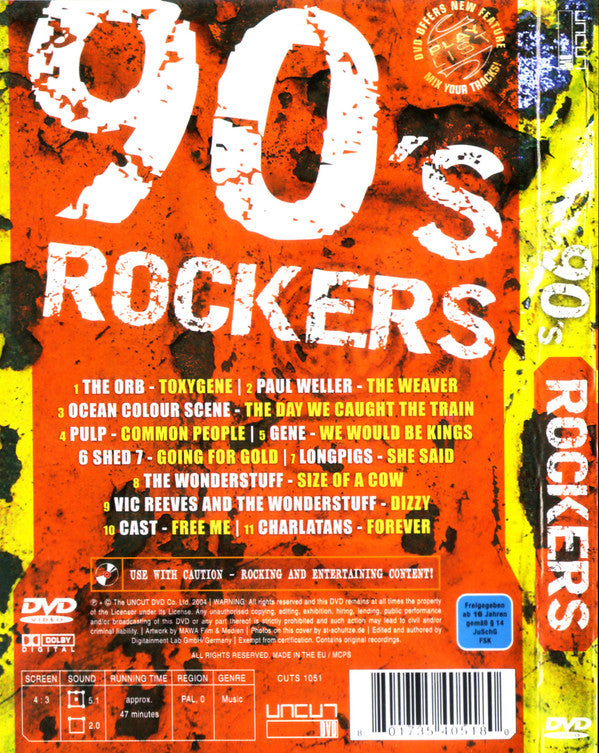 Various : 90's Rockers (DVD-V, Comp, PAL)