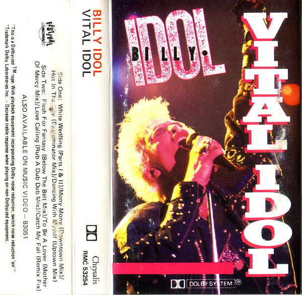 Billy Idol : Vital Idol (Cass, Album, Comp, RE)