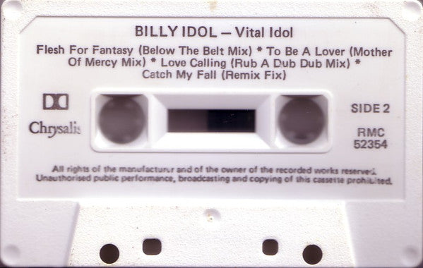Billy Idol : Vital Idol (Cass, Album, Comp, RE)