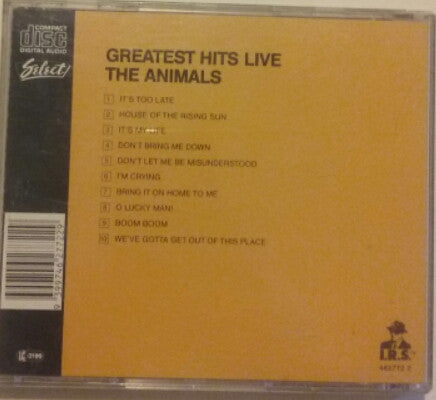 The Animals : Greatest Hits Live! (CD, Album, Sel)