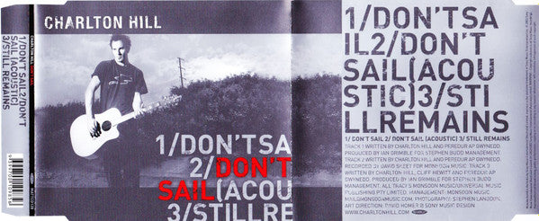 Charlton Hill : Don't Sail (CD, Single)