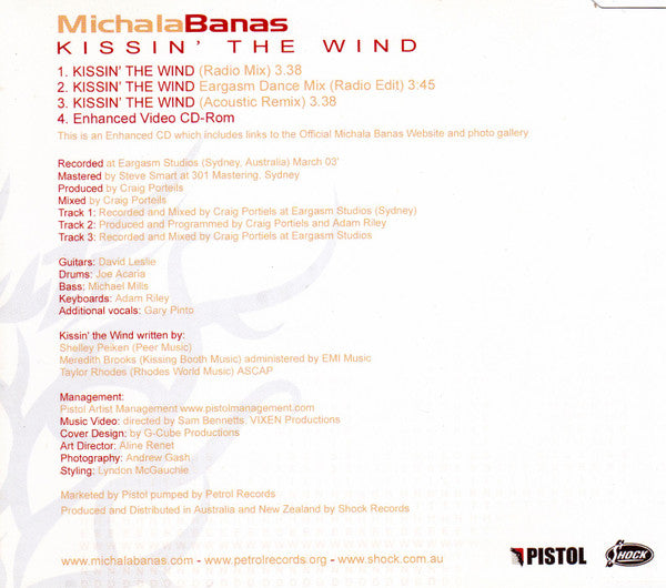 Michala Banas : Kissin’ The Wind (CD, Single)