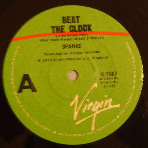 Sparks : Beat The Clock (7", Single)