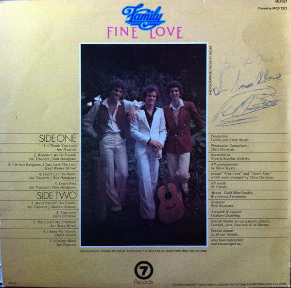 Family (19) : Fine Love (LP, Album)