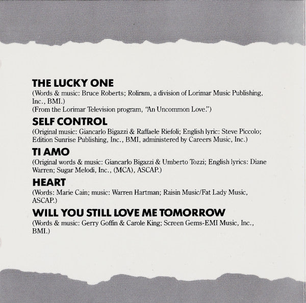 Laura Branigan : Self Control (CD, Album, RE)
