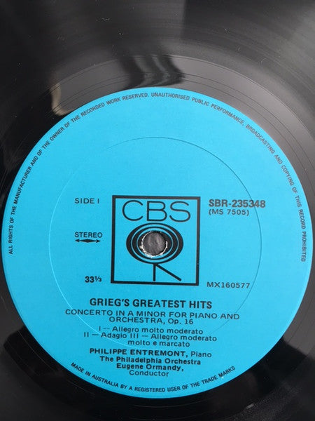 Grieg* : Grieg's Greatest Hits (LP, Comp)