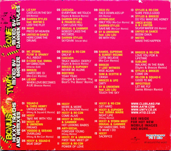Darren Styles And DJ Breeze, Hixxy : Clubland X-Treme Hardcore 3 (3xCD, Comp, Mixed)