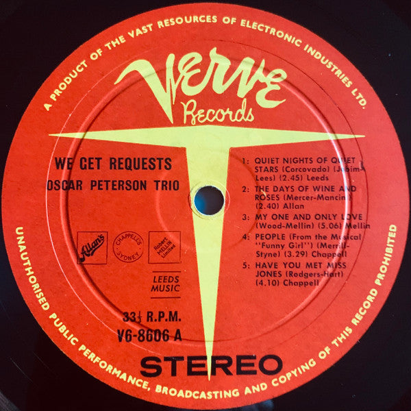 The Oscar Peterson Trio : We Get Requests (LP, Album)