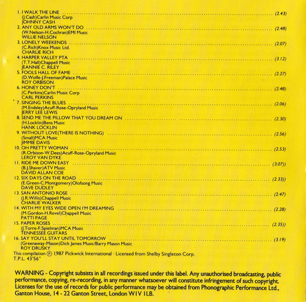 Various : Country Chartbusters (CD, Comp)