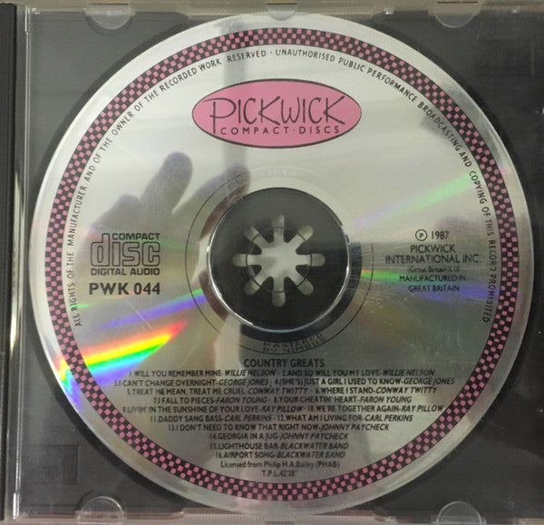 Various : Country Greats (CD, Comp)