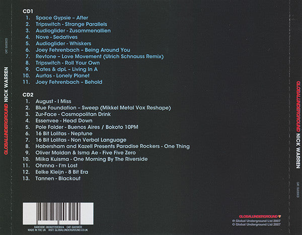 Nick Warren : Paris GU30 (2xCD, Mixed)