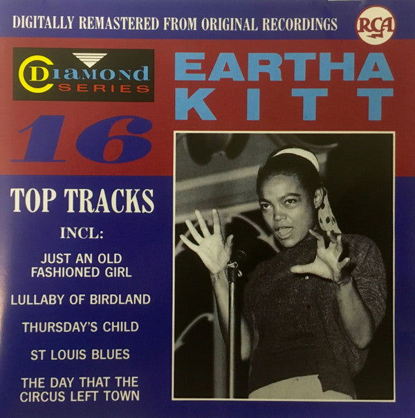 Eartha Kitt : 16 Top Tracks  (CD, Comp, Mono)