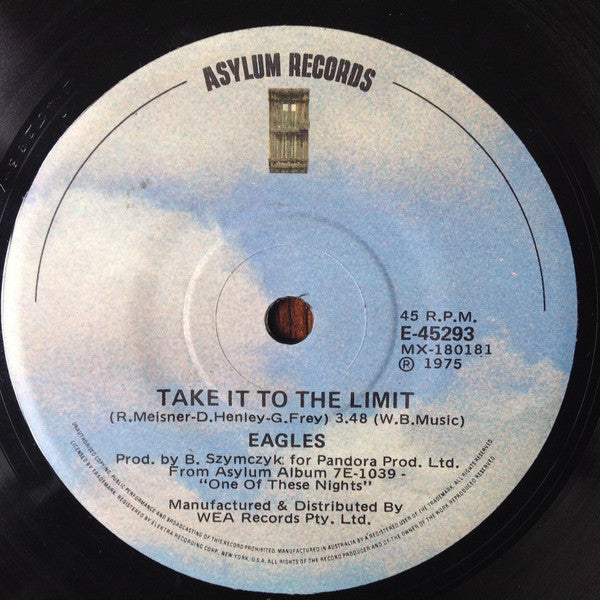 Eagles : Take It To The Limit (7", Single)