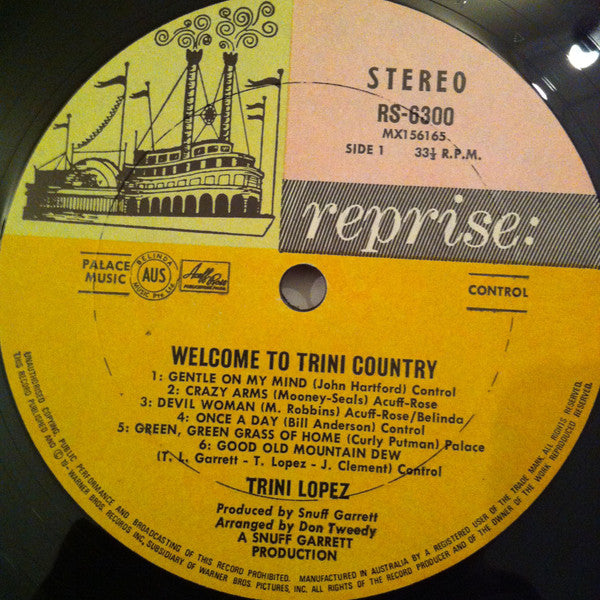 Trini Lopez : Welcome To Trini Country (LP, Album)