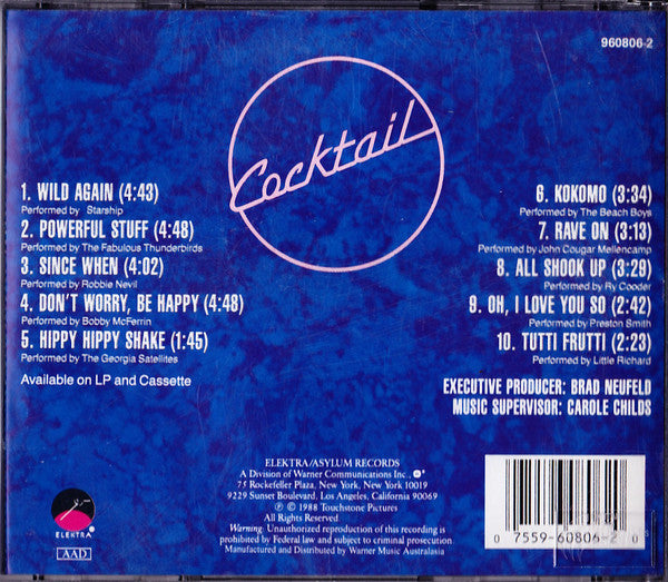 Various : Cocktail - Original Motion Picture Soundtrack (CD, Album)