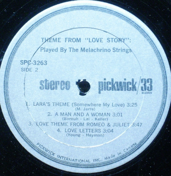 The Melachrino Strings : Theme From "Love Story" Played By The Melachrino Strings (LP, Album)