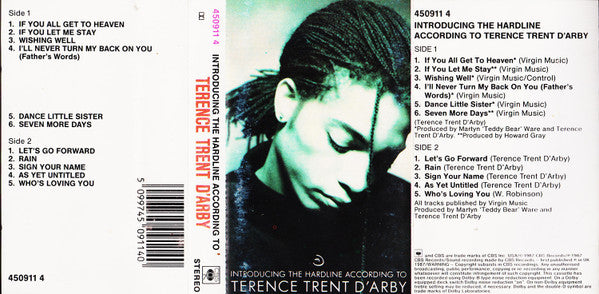 Terence Trent D'Arby : Introducing The Hardline According To Terence Trent D'Arby (Cass, Album)