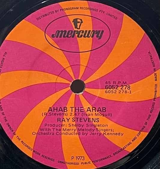 Ray Stevens With The Merry Melody Singers : Ahab The Arab (7", Single)