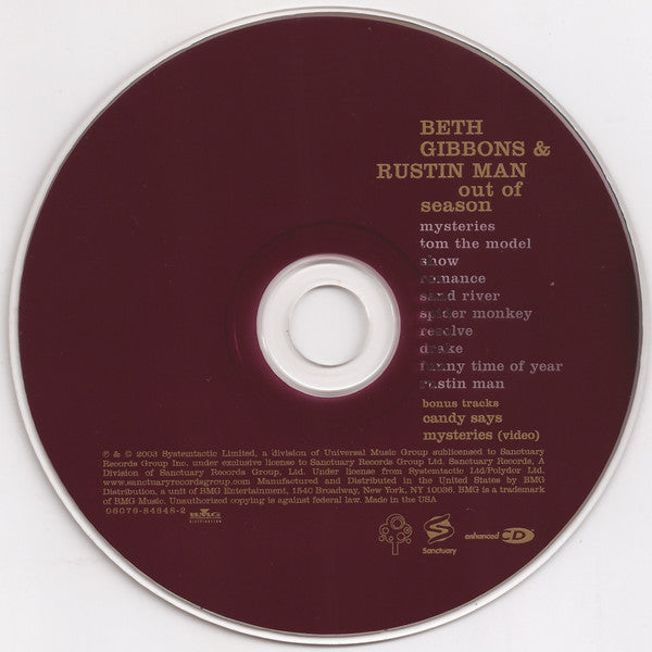 Buy Beth Gibbons & Rustin Man : Out Of Season (CD, Album, Enh