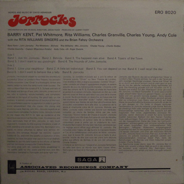Various : Jorrocks (LP, Mono)