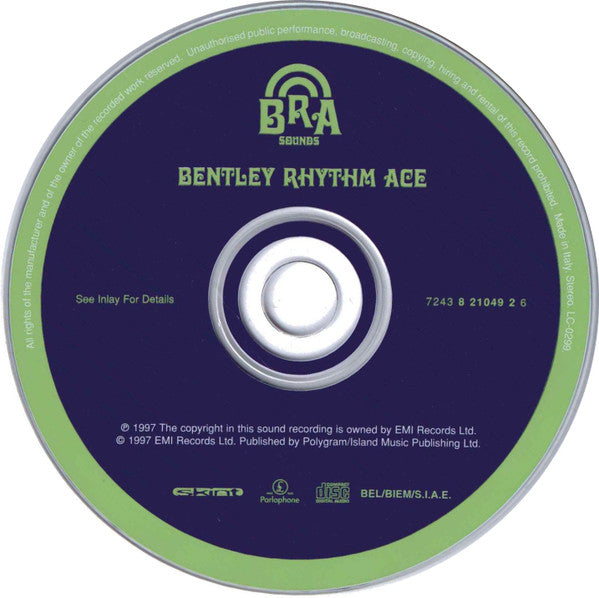 Bentley Rhythm Ace : Bentley Rhythm Ace (CD, Album, RP)