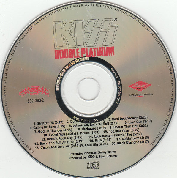 Kiss : Double Platinum (CD, Comp, RE, RM, Tec)