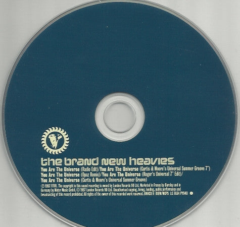 The Brand New Heavies : You Are The Universe (CD, Single)