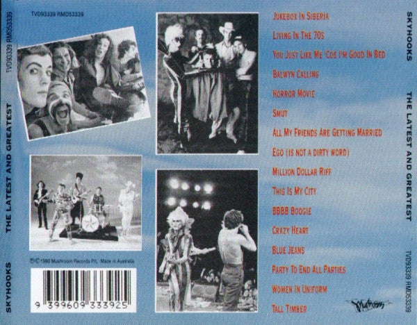 Skyhooks : The Latest And Greatest (CD, Comp)