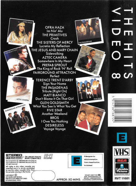 Various : The Hits Video 8 (VHS, Comp, PAL)