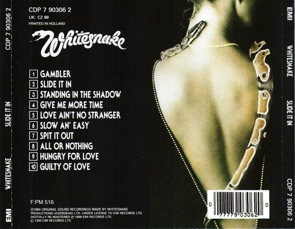 Whitesnake : Slide It In (CD, Album, RE)