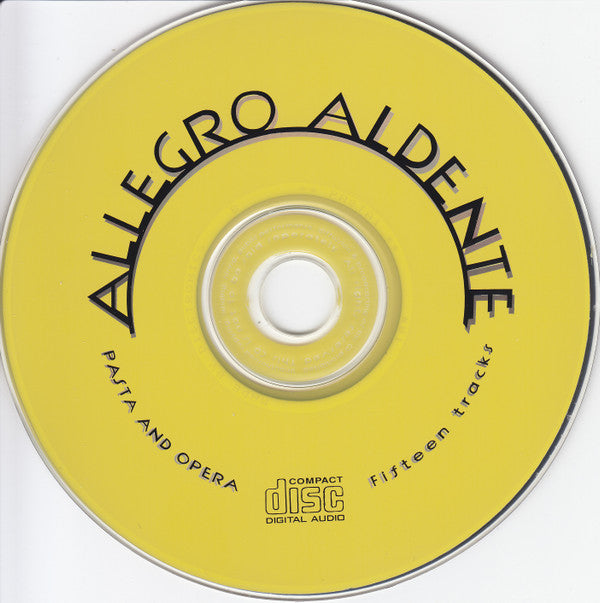 Various : Allegro Al Dente, Pasta And Opera (CD, Album, Comp, S/Edition)