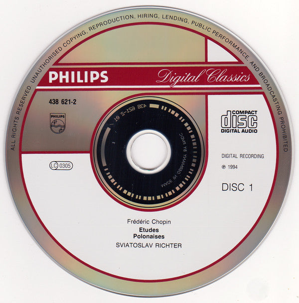 Frédéric Chopin / Franz Liszt, Sviatoslav Richter : The Authorised Recordings (Chopin • Liszt) (3xCD, Comp)