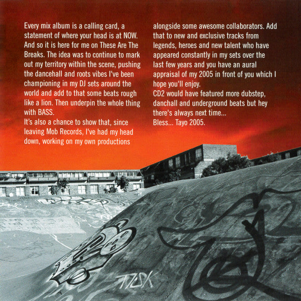 Tayo : These Are The Breaks (CD, Comp, Mixed)