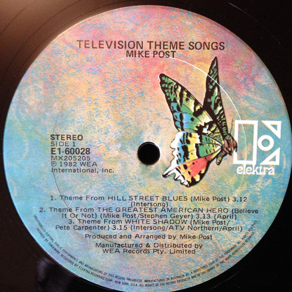 Mike Post : Television Theme Songs (LP, Album)
