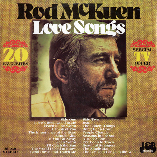 Rod McKuen : Love Songs (LP, Comp)