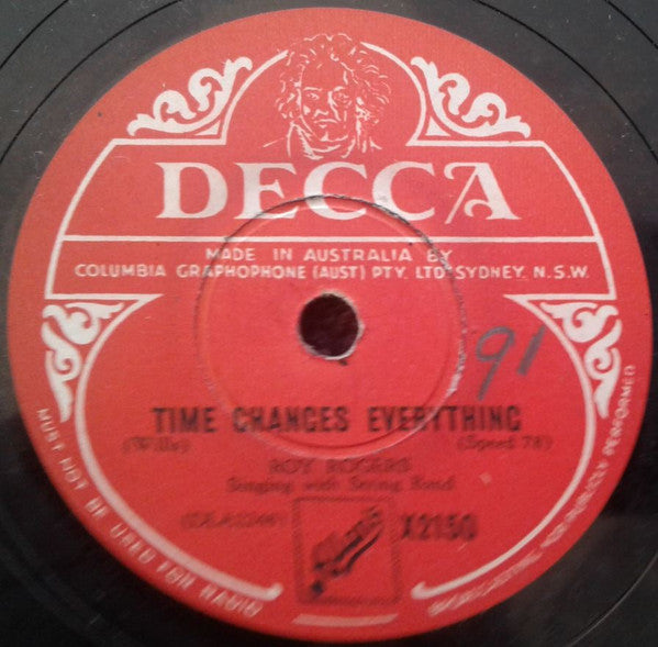 Roy Rogers (3) : Wondering Why / Time Changes Everything (Shellac, 10")
