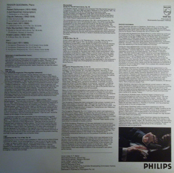 Isador Goodman : Isador Goodman, Piano (LP, Album)