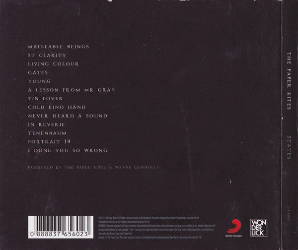 The Paper Kites : States (CD, Album, Dig)